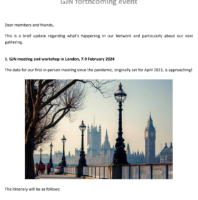 GJN meeting in London, 7-9 February, 2024